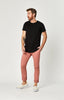 JOHNNY SLIM CHINO IN BRICK DUST SATEEN TWILL - Mavi Jeans