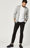 JOHNNY SLIM CHINO IN BLACK SATEEN TWILL - Mavi Jeans