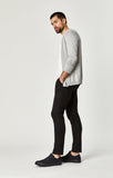 JOHNNY SLIM CHINO IN BLACK SATEEN TWILL - Mavi Jeans