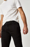 JOHNNY SLIM CHINO IN BLACK SATEEN TWILL - Mavi Jeans