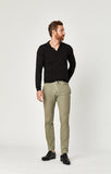 JOHNNY SLIM CHINO IN KHAKI DIAGONAL TWILL - Mavi Jeans