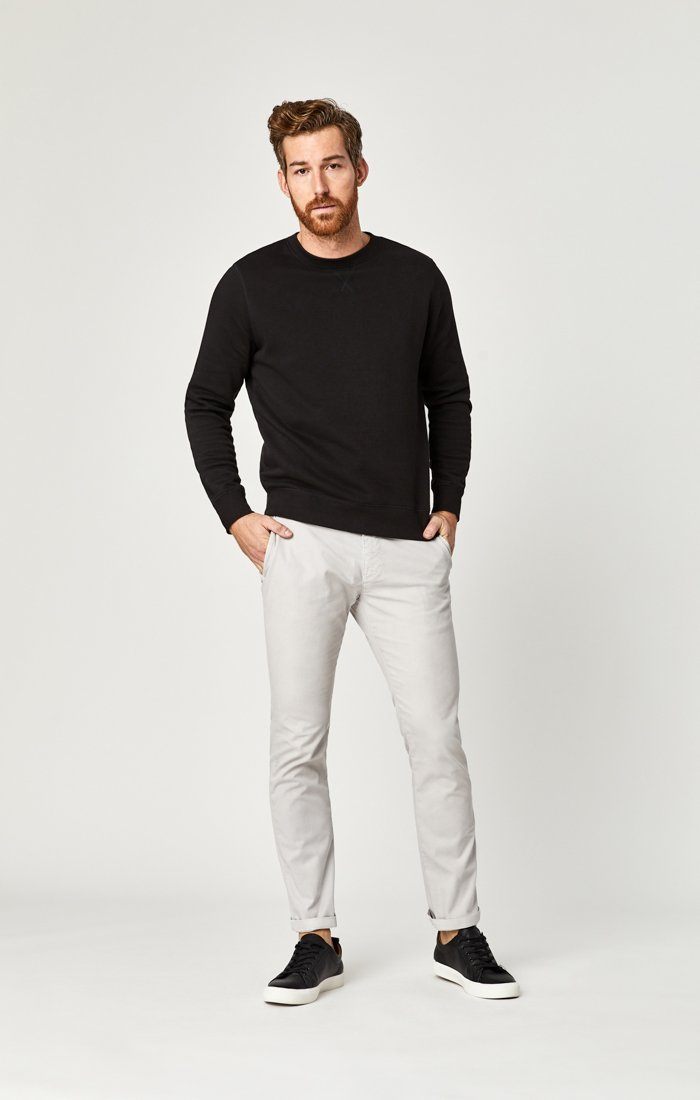 JOHNNY SLIM LEG CHINO IN GREY TWILL - Mavi Jeans