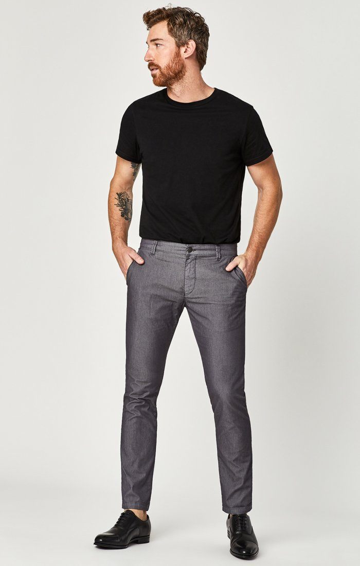 JOHNNY SLIM CHINO IN STONE DIAGONAL TWILL - Mavi Jeans