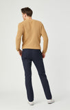 JOHNNY SLIM CHINO IN NAVY FEATHER TWEED - Mavi Jeans