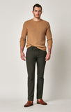 JOHNNY SLIM CHINO IN BROWN FEATHER TWEED - Mavi Jeans