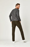 KEVIN SLIM CARGO IN DARK GREEN TWILL - Mavi Jeans