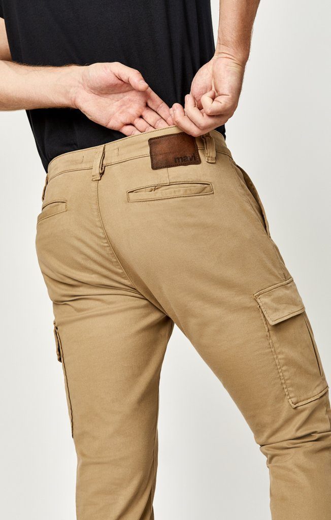 KEVIN SLIM CARGO IN KHAKI TWILL - Mavi Jeans