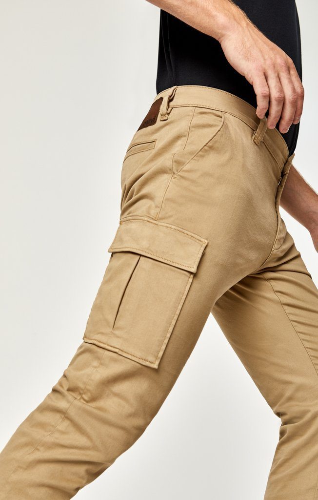 KEVIN SLIM CARGO IN KHAKI TWILL - Mavi Jeans