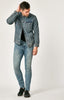 DRAKE JACKET IN MID INDIGO VINTAGE - Mavi Jeans