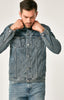 DRAKE JACKET IN MID INDIGO VINTAGE - Mavi Jeans