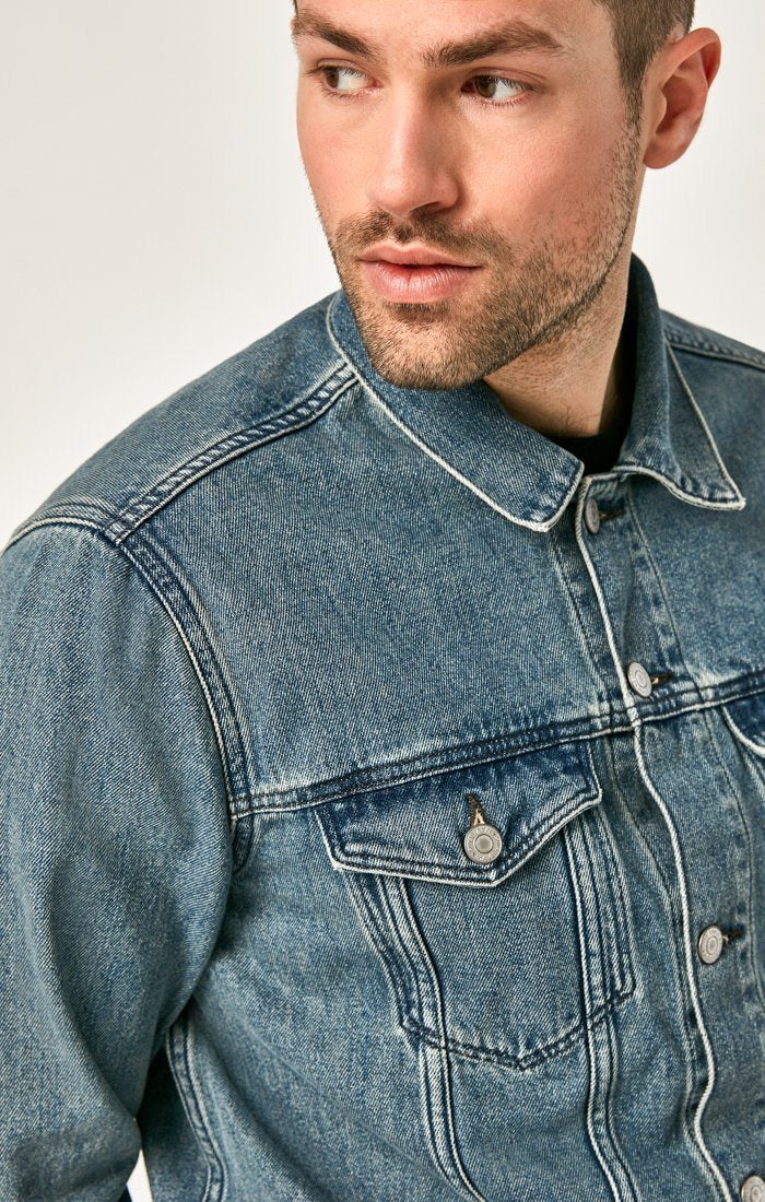 DRAKE JACKET IN MID INDIGO VINTAGE - Mavi Jeans