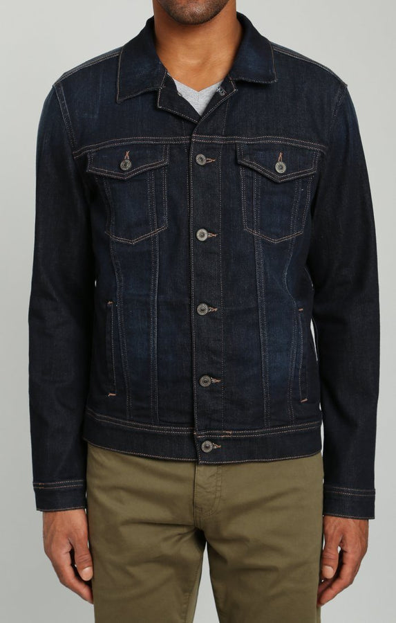 FRANK JACKET IN RINSE BRUSHED WILLIAMSBURG - Mavi Jeans