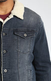 FRANK JACKET IN FUR INK BRUSHED COMFORT - Mavi Jeans