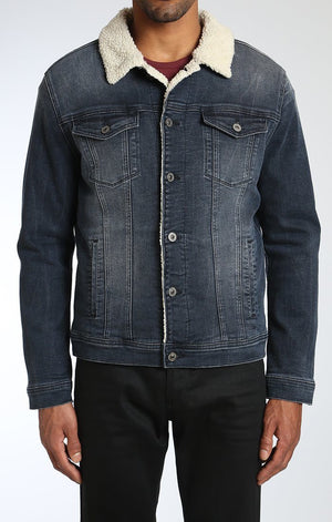 FRANK JACKET IN FUR INK BRUSHED COMFORT - Mavi Jeans