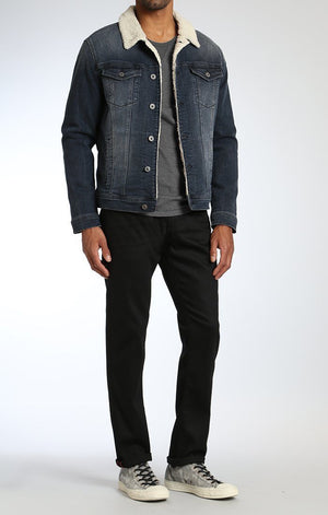 FRANK JACKET IN FUR INK BRUSHED COMFORT - Mavi Jeans