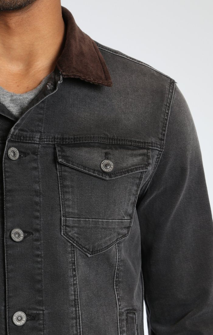 FRANK JACKET IN DARK GREY - Mavi Jeans