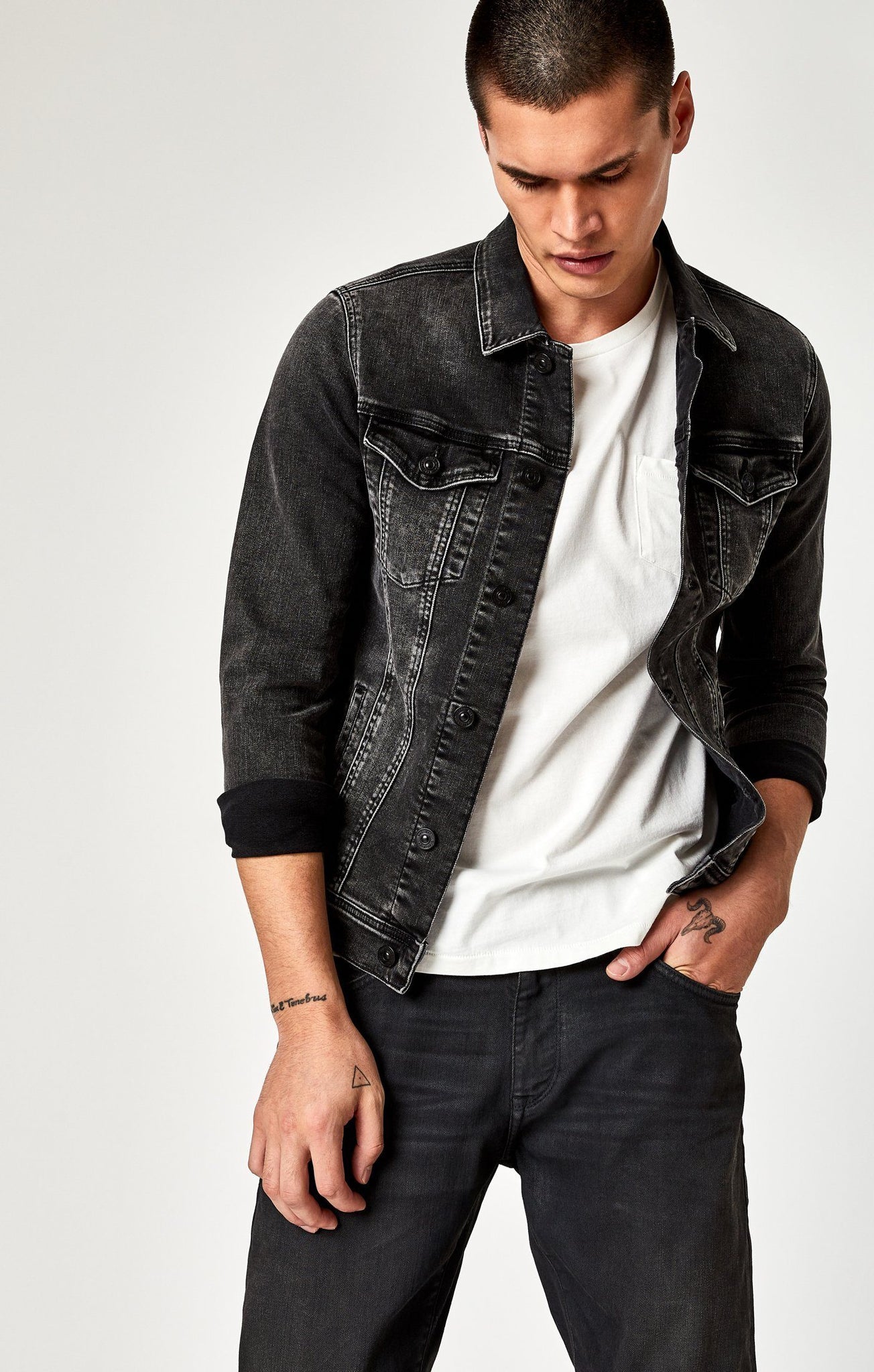 FRANK JACKET IN DARK GREY BROOKLYN - Mavi Jeans