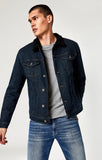 FRANK JACKET IN SHADED RINSE SHERPA - Mavi Jeans