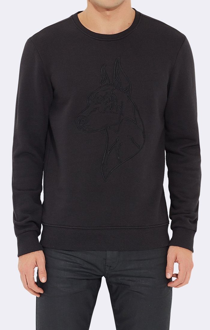 DOBERMAN GRAPHIC PULLOVER - Mavi Jeans