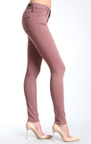 ALEXA SKINNY IN DEEP MAUVE GOLD SATEEN - Mavi Jeans