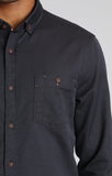 SLIM FIT SINGLE POCKET SHIRT IN RAVEN - Mavi Jeans