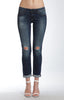 EMMA SLIM BOYFRIEND IN SHADED RIPPED GOLD POP STAR - Mavi Jeans