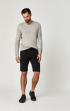 JACOB SHORTS IN BLACK SATEEN TWILL - Mavi Jeans