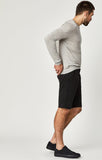 JACOB SHORTS IN BLACK SATEEN TWILL - Mavi Jeans