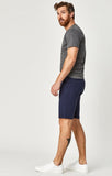 JACOB SHORTS IN DARK NAVY SATEEN TWILL - Mavi Jeans