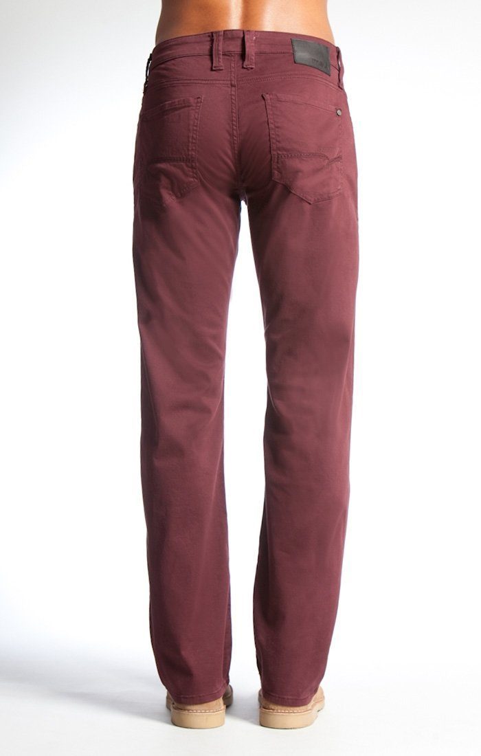 ZACH STRAIGHT LEG IN WINE TWILL - Mavi Jeans