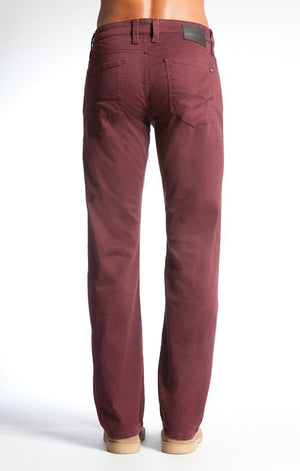 ZACH STRAIGHT LEG IN WINE TWILL - Mavi Jeans