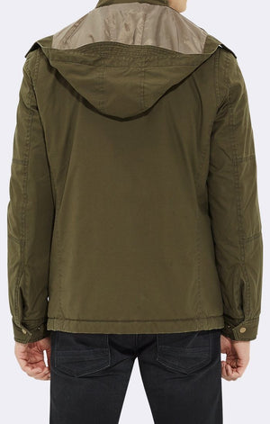 HOODED JACKET DUFFLE GREENEN - Mavi Jeans