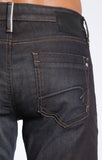 JAKE SLIM LEG IN COATED BROWN ITALY WHITE EDGE - Mavi Jeans