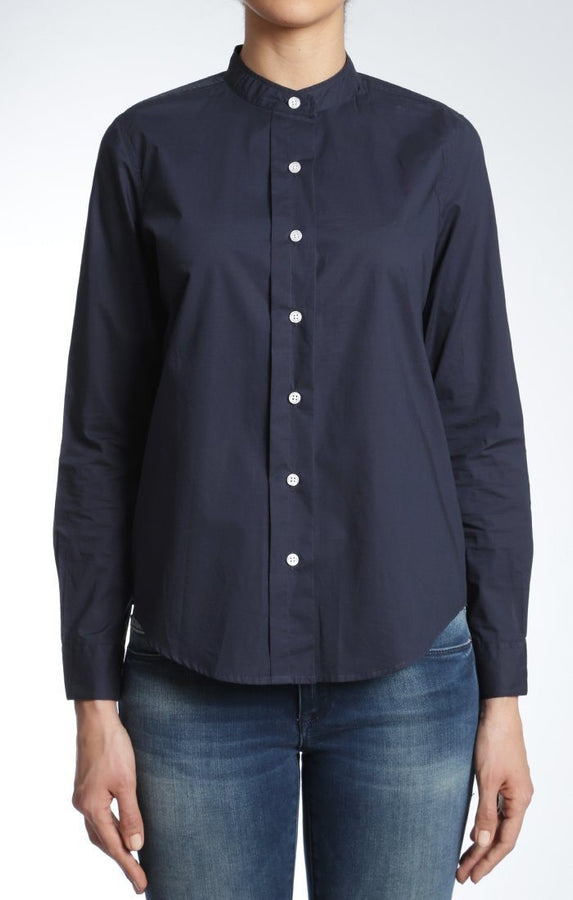 CHLOE ROUND COLLAR SHIRT IN INK - Mavi Jeans