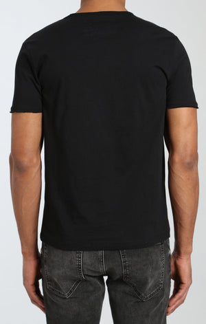 BASIC V-NECK TEE IN BLACK - Mavi Jeans