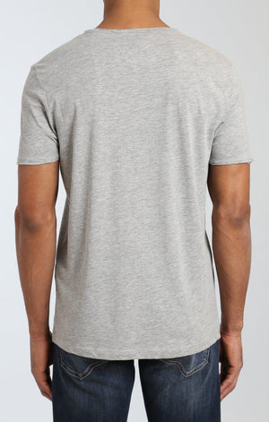 BASIC V-NECK TEE IN GREY - Mavi Jeans