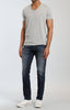 BASIC V-NECK TEE IN GREY - Mavi Jeans