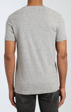 FOLDED SHORT SLEEVE TEE IN HEATHER GREY - Mavi Jeans