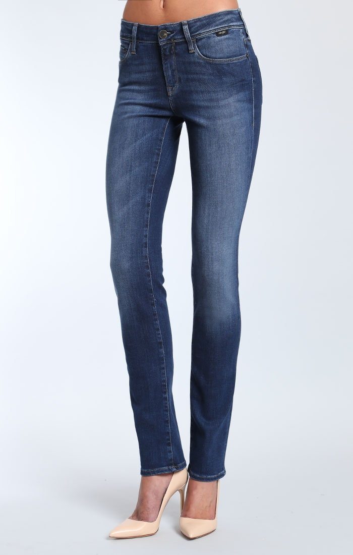 KERRY CIGARETTE LEG IN DARK GOLD TENCEL - Mavi Jeans