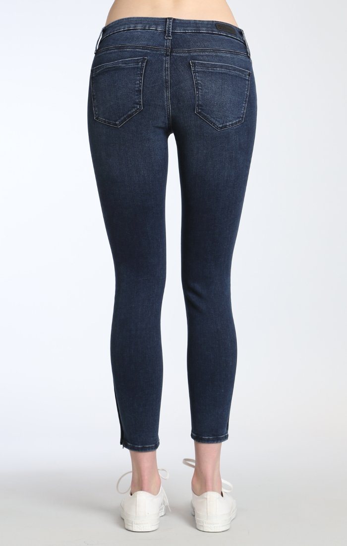 ADRIANA ANKLE ZIP SKINNY IN MIDNIGHT INDIGO MOVE - Mavi Jeans