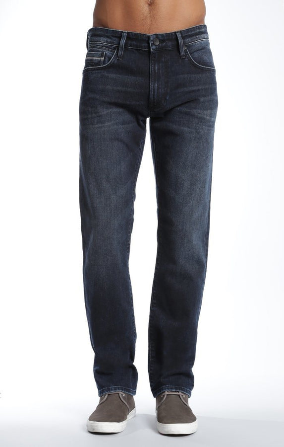 ZACH STRAIGHT LEG IN INK RANDOM WHITE EDGE - Mavi Jeans