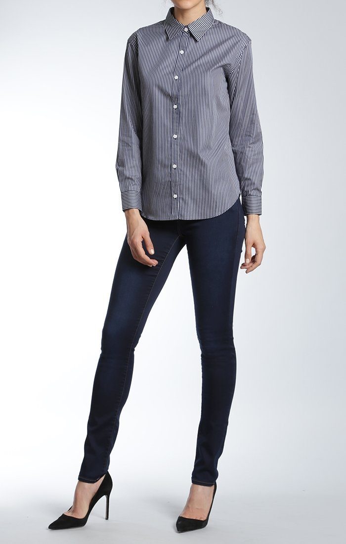 LEILA CLASSIC LONG SLEEVE SHIRT IN INK - Mavi Jeans