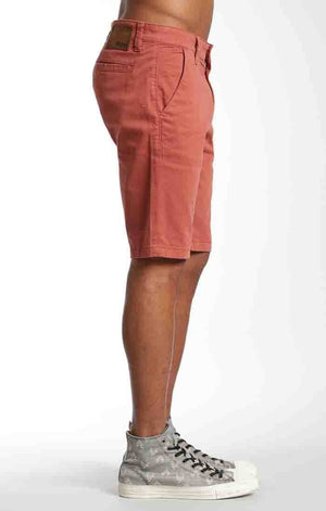 JACOB SHORTS IN BRICK RED TWILL - Mavi Jeans