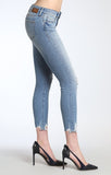 ADRIANA ANKLE SUPER SKINNY IN LT DESTRUCTED VINTAGE - Mavi Jeans