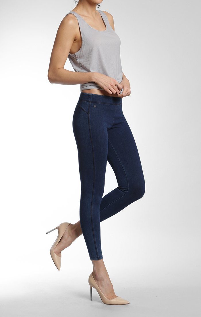 ELSA LEGGING IN DARK BRUSHED MOVE - Mavi Jeans