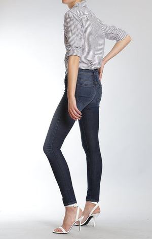 ALISSA SUPER SKINNY IN DARK BRUSHED INDIGO GOLD - Mavi Jeans