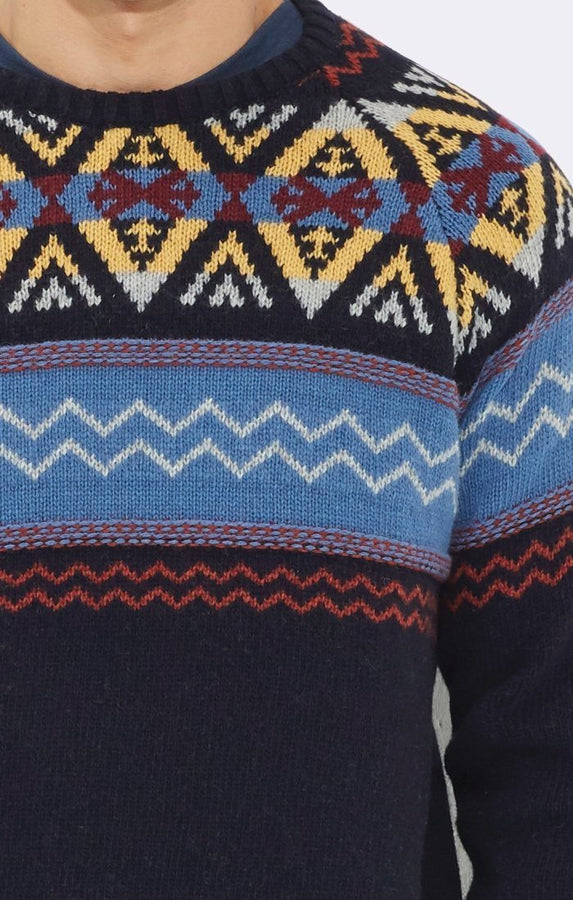 MODERN FAIR ISLE SWEATER - Mavi Jeans