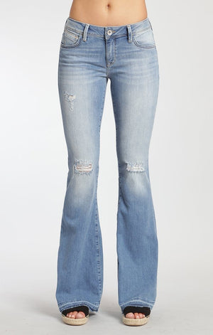 PEACE FLARE IN LIGHT RIPPED - Mavi Jeans