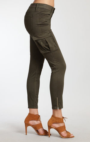 JULIETTE SKINNY CARGO IN MILITARY SATEEN - Mavi Jeans