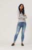 TESS SUPER SKINNY IN LT RIPPED LA VINTAGE - Mavi Jeans